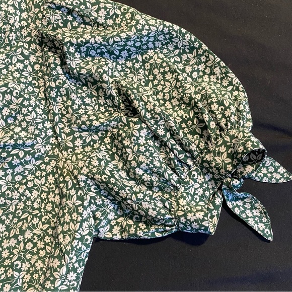 EUC VERONICA BEARD GIZELA BLOUSE & KAIA SKIRT SET IN FOREST GREEN - SIZE 8 - Picture 4 of 16